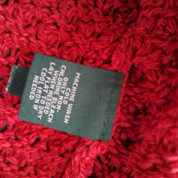 LRL Lauren Jeans Co Ralph Lauren women's vintage burnt orange sweater - Picture 8 of 9